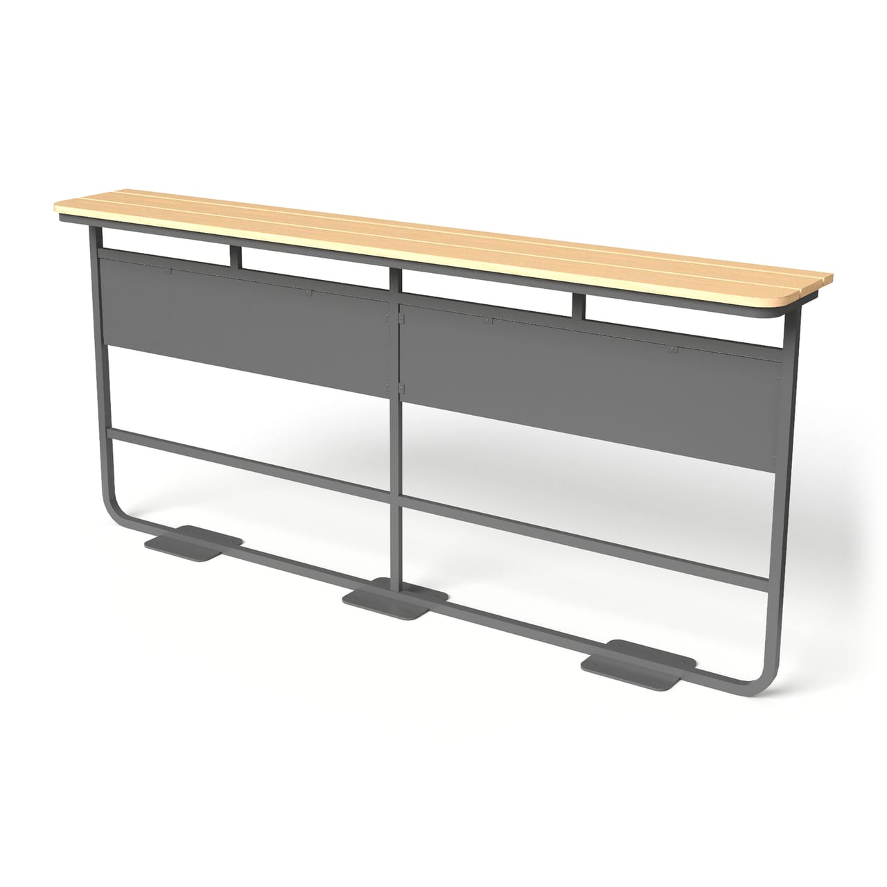 Tobi High Table - 2400 x D450 mm (With Panel), bar table, view 1 of 3