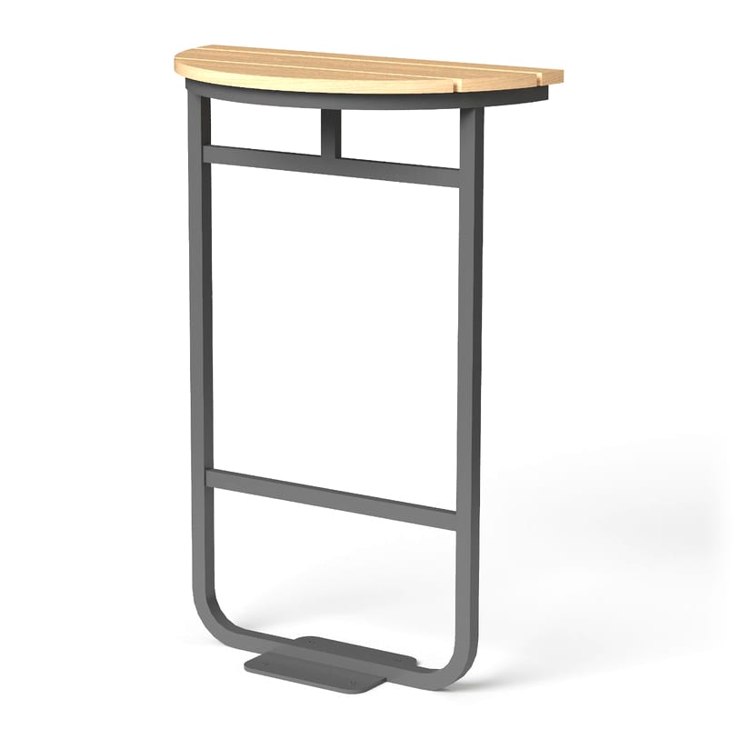 Tobi High Table - 750 x D450 mm Semi Circle, bar table, view 1 of 3