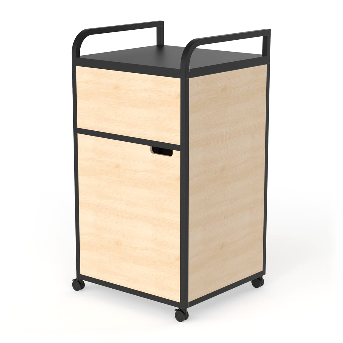 Tobi Single Trash Bin With Tray Holder, waste management, view 1 of 3