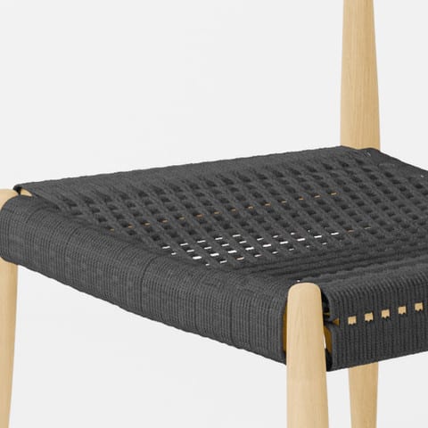 Hemp rope: close-up of Reine R chair