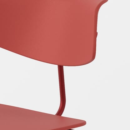 Powder coat: close-up of Brooke side chair