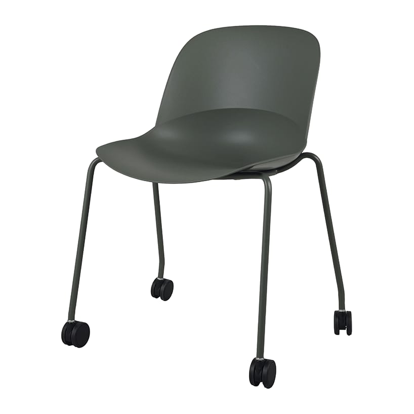 SOU Chair - 4 Legs on Castors, side chair, view 1 of 5